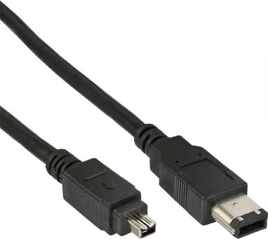 Изображение InLine Firewire 6-pin - Firewire 4-pin, 1.8m, Czarny (34642)