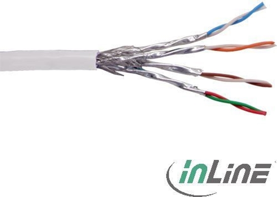 Изображение InLine Kabel sieciowy Cat.6 1000 Mbit RJ45 biay 100m (76499W)