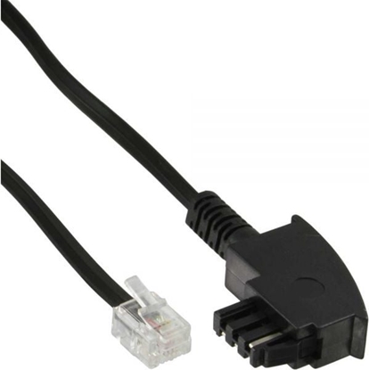 Picture of InLine Kabel telefoniczny TAE-F - RJ11 6P4C mski - mski, 6m (18919)
