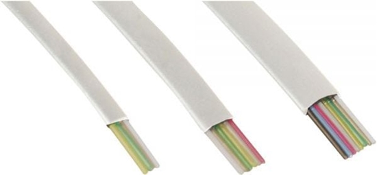 Picture of InLine Modularny kabel 6 y, biay, 100m, piercie (69986W)