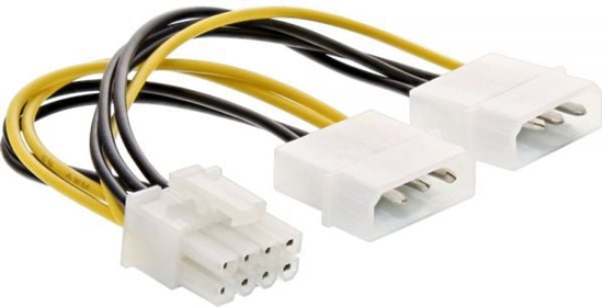 Picture of InLine Molex x2 - PCIe 8-pin, 0.15m, óty (26628C)