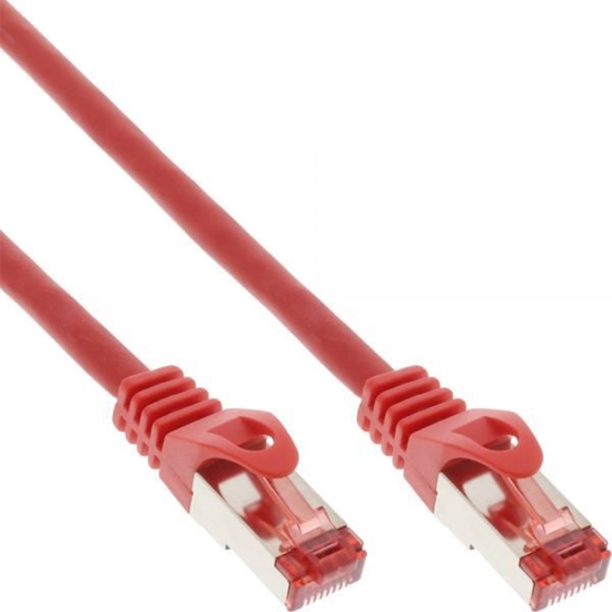 Picture of InLine Patchcord S/FTP, PiMF, Cat.6, 250MHz, halogen free, czerwony 3m (76903R)