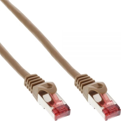 Picture of InLine Patchcord S/FTP, PiMF, Cat.6, 250MHz, PVC, brzowy 0.3m (76433K)