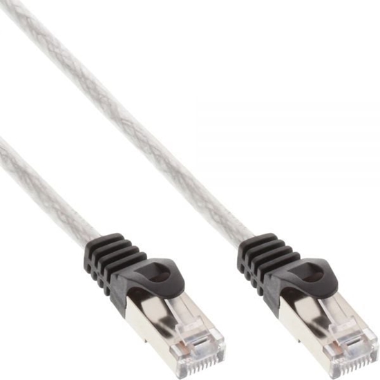 Изображение InLine Patchcord SF/UTP, Cat.5e, przeroczysty 1.5m (72514T)