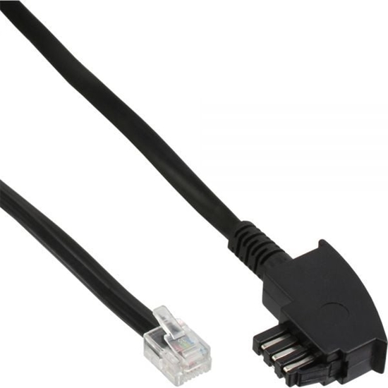 Изображение InLine Patchcord TAE-N - RJ12, 6 Pin, 6m (18819A)
