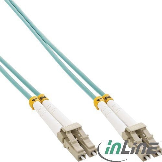 Изображение InLine Patchcord wiatowodowy LC/LC, 50/125µm, OM3, 50m (88526O)