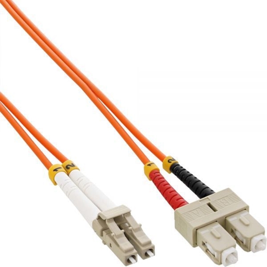 Изображение InLine Patchcord wiatowodowy LC/SC, 50/125µm, OM2 5m (88645)