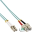 Attēls no InLine Patchcord wiatowodowy LC/SC, 50/125µm, OM3, 1m (88641O)