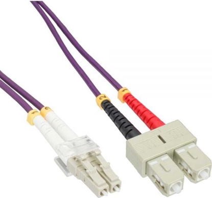 Attēls no InLine Patchcord wiatowodowy LC/SC, 50/125µm, OM4 3m (88643P)