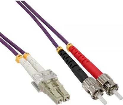 Attēls no InLine Patchcord wiatowodowy LC/ST 50/125µm OM4 10m (88510P)