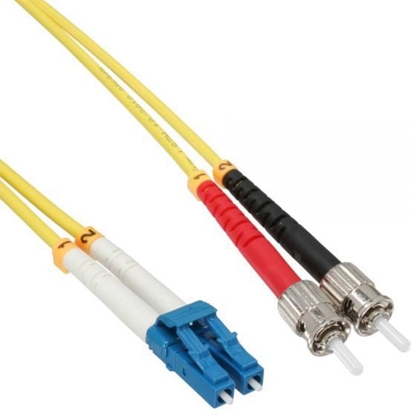 Attēls no InLine Patchcord wiatowodowy LC/ST 9/125µm OS2 2m (88902)