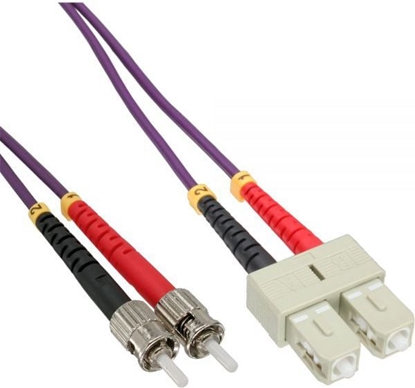 Attēls no InLine Patchcord wiatowodowy SC/ST, 50/125µm, OM4 10m (82510P)