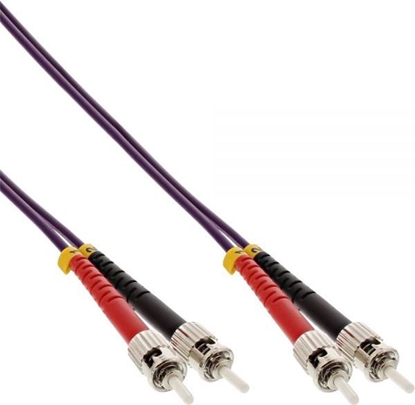 Attēls no InLine Patchcord wiatowodowy ST/ST, 50/125µm, OM4 5m (81505P)