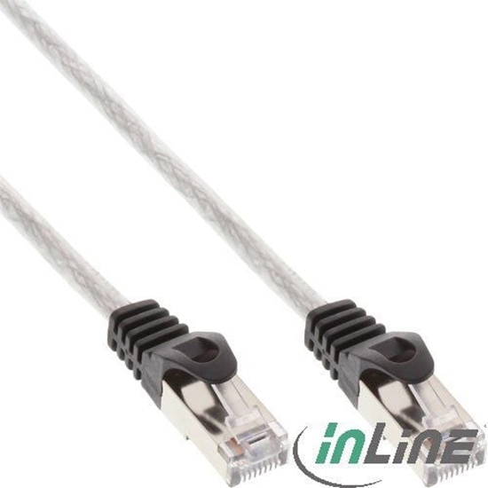 Изображение InLine Patchcord, Cat.5e, SF/UTP, 0.5m, przezroczysty (72550T)