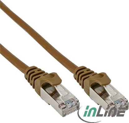 Attēls no InLine Patchcord, Cat.5e, SF/UTP, 2m, brzowy (72502K)