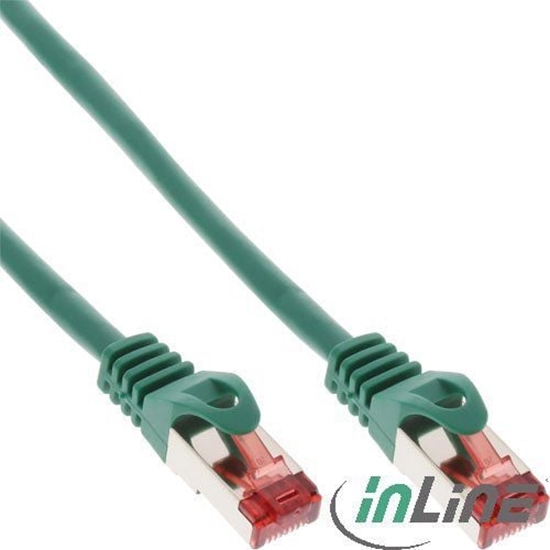 Picture of InLine Patchcord, Cat.6, S/FTP, 0.5m, zielony (76450G)