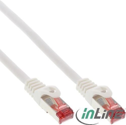 Изображение InLine Patchcord, Cat.6, S/FTP, 1m, biay (76411W)