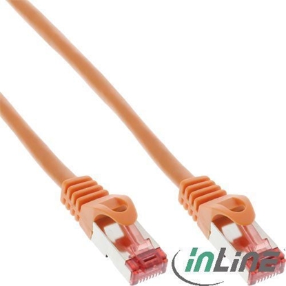 Attēls no InLine Patchcord, Cat.6, S/FTP, 1m, pomaraczowy (76411O)