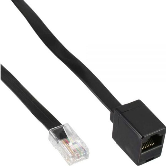 Изображение InLine Przeduacz ISDN, RJ45, 5m, Czarny (68824)