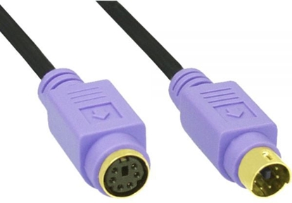 Attēls no InLine PS/2 - PS/2, 2m, Czarny (13342W)