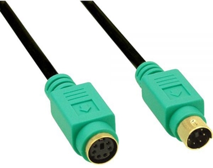 Attēls no InLine PS/2 - PS/2, 3m, Czarny (13343H)