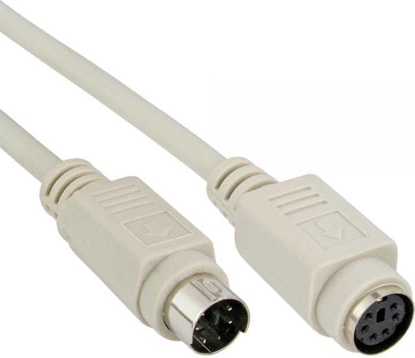 Attēls no InLine PS/2 - PS/2, 5m, Szary (13345)