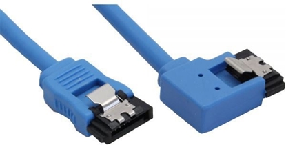 Attēls no InLine SATA - SATA, 0.5m, Niebieski (27705L)