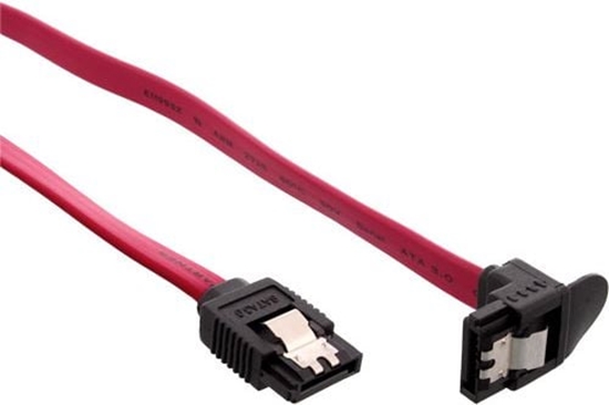 Picture of InLine SATA - SATA, 0.75m, Czerwony (27307W)