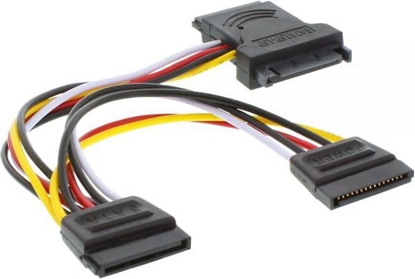 Attēls no InLine SATA 15-pin - SATA 15-pin x3, 0.15m, Wielokolorowy (29681)