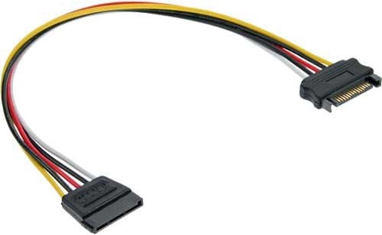 Picture of InLine SATA 15-pin - SATA 15-pin, 0.3m, Wielokolorowy (29651A)