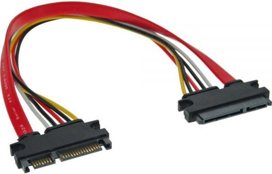 Picture of InLine SATA 22-pin - SATA 22-pin, 0.3m, Wielokolorowy (29652A)
