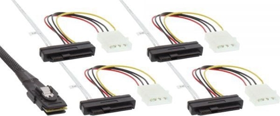 Изображение InLine SFF 8482 - SFF 8087, 0.75m, Wielokolorowy (27621)