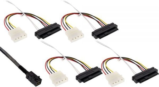 Изображение InLine SFF 8482 - SFF-8643, 1m, Wielokolorowy (27632B)