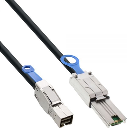 Attēls no InLine SFF 8644 - SFF 8088, 1m, Czarny (27639B)