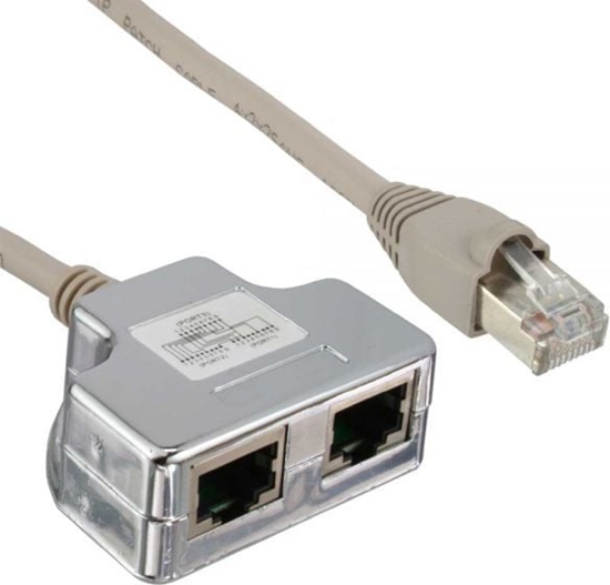 Picture of InLine T- Adapter Splitter, Cat.5e, RJ45 8P8C (69995)
