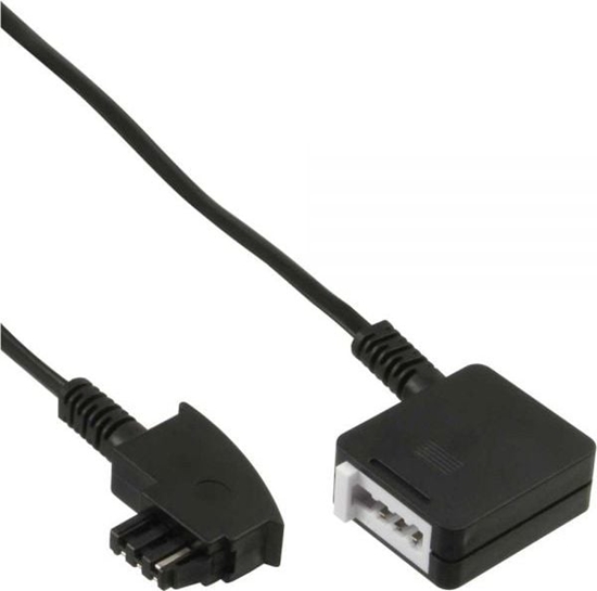 Изображение InLine Telefoniczny przeduacz Kabel TAE-F German mski - eski 10m (18841)