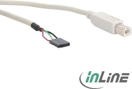 Picture of InLine USB zew. - USB wew., 0.4m, Biay (33440D)