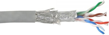 Picture of InLine Wytrzymay kabel instalacyjny SF/UTP, Cat.5e, AWG24, CCA, PVC, 100m (73099)
