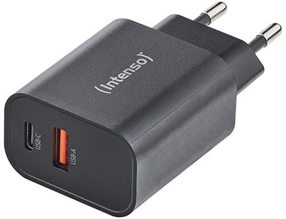 Attēls no Intenso Power Adapter W30AC 1x USB-A 1x USB-C 30W      black