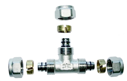 Picture of Invena Trójnik równoprzelotowy 16x16x16x2mm - PA-08-002