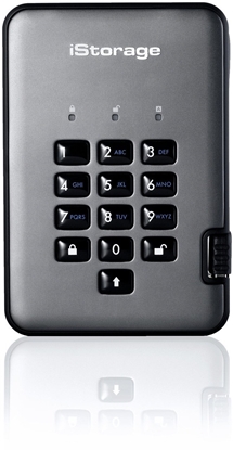 Изображение iStorage diskAshur PRO2 zewntrzny dysk twarde 5 TB USB Typu-A 3.2 Gen 1 (3.1 Gen 1) Czarny