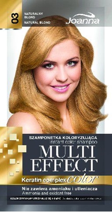 Изображение Joanna Multi Effect Color Keratin Complex Szamponetka 03 Naturalny Blond 35 g