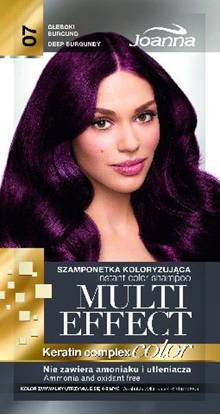 Изображение Joanna Multi Effect Color Keratin Complex Szamponetka 07 Gboki Burgund 35 g
