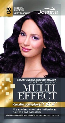 Изображение Joanna Multi Effect Color Keratin Complex Szamponetka 08 Soczysta Oberyna 35 g