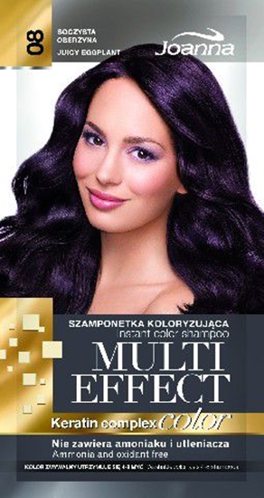 Picture of Joanna Multi Effect Color Keratin Complex Szamponetka 08 Soczysta Oberyna 35 g