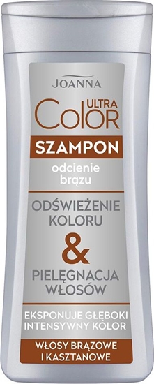 Изображение Joanna Ultra Color System Szampon do wosów brzowych i kasztanowych 200 ml