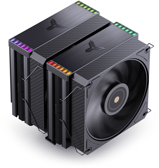 Изображение Jonsbo HX6280 CPU-Kühler, PWM, RGB - 130mm, schwarz