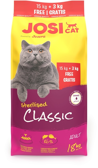Picture of JosiCat Sterilised Classic 15+3kg