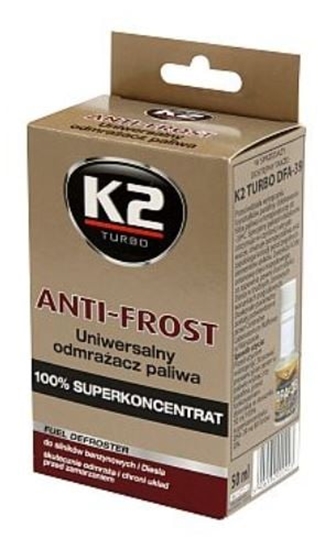 Picture of K2 PREPARAT DO ODMRAANIA I USUWANIA WODY Z UKADU PALIWA ANTI-FROST 50ml. K2 - T313 - T313
