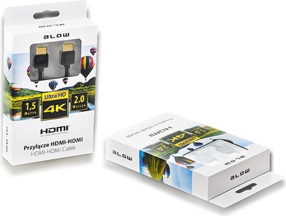 Attēls no Kabel Blow HDMI - HDMI 1.5m czarny (5900804064138)